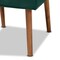 Baxton Studio 21.9 W, 32.1 H, Fabric "100% Polyester", Plywood, MDF, LVL, Foam, Rubber Wood 214-11961-ZORO - alternate 2
